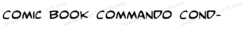 Comic Book Commando Cond字体转换